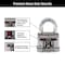 Master Lock Magnum 3-3 in. H X 1-13 in. W X 2 in. L Steel Ball Bearing Locking Weather-Resista, PK2 M5XTCCSEN - alternate 6